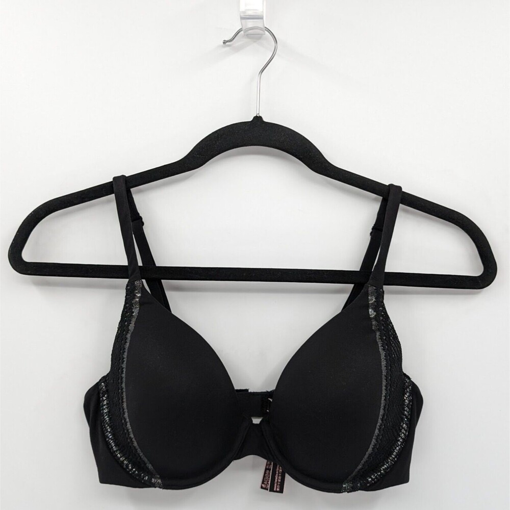 Victoria's Secret Bra Women's 34C Black Lined Perfect Coverage